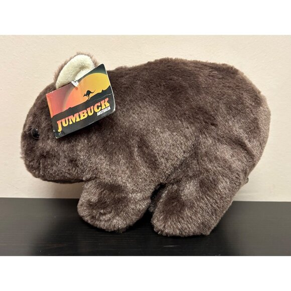 Plush Jumbuck Australia Wombat Toy Brown Soft Stuffed Animal For Ages 3+ - Picture 1 of 7
